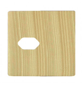 Placa p/ 1 Tomada Horizontal 4x4 - Novara Maple
